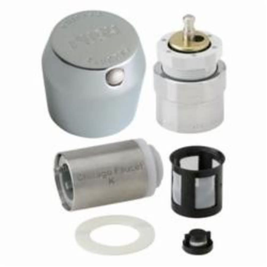 MVP Metering Push Handle, 1-3/4 in, Metal, Polished Chrome