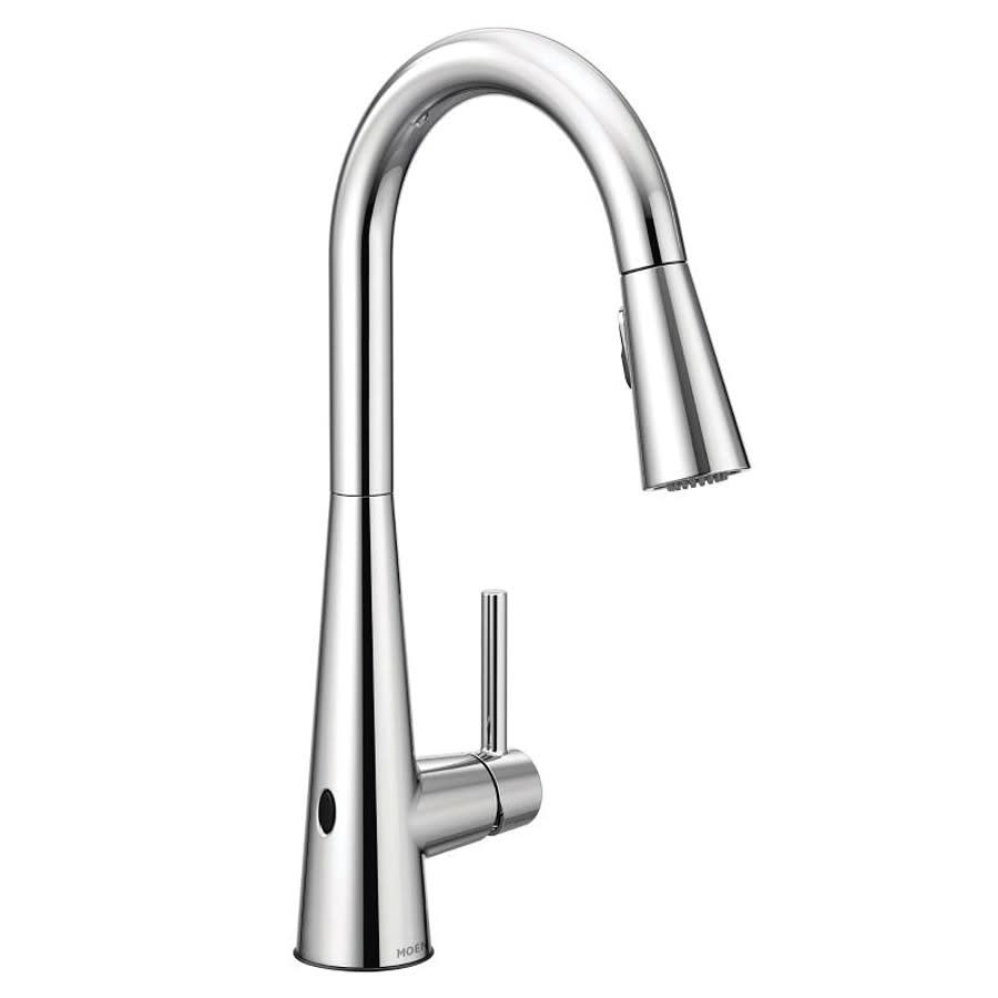 Sleek™ MotionSense wave™ Kitchen Touchless Faucet, Deck Mount, ADA, 1 Lever Handle, 1 or 3-Hole, Polished Chrome