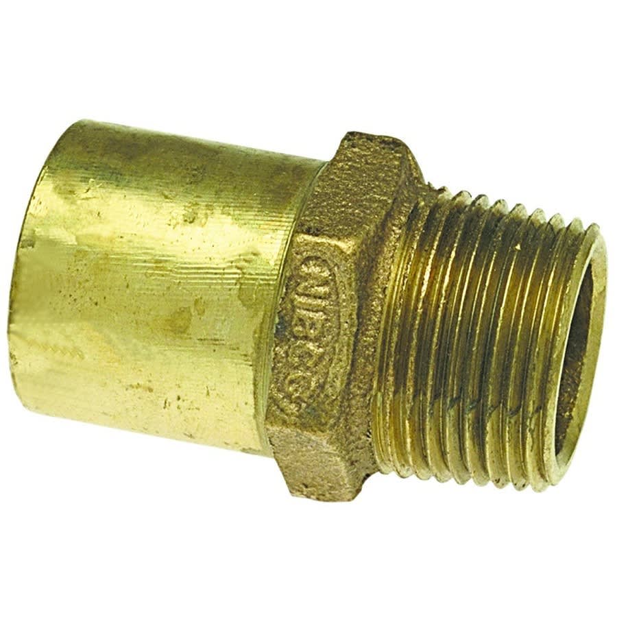 Male Adapter, 2-1/2 in, Fitting x MNPT, Copper