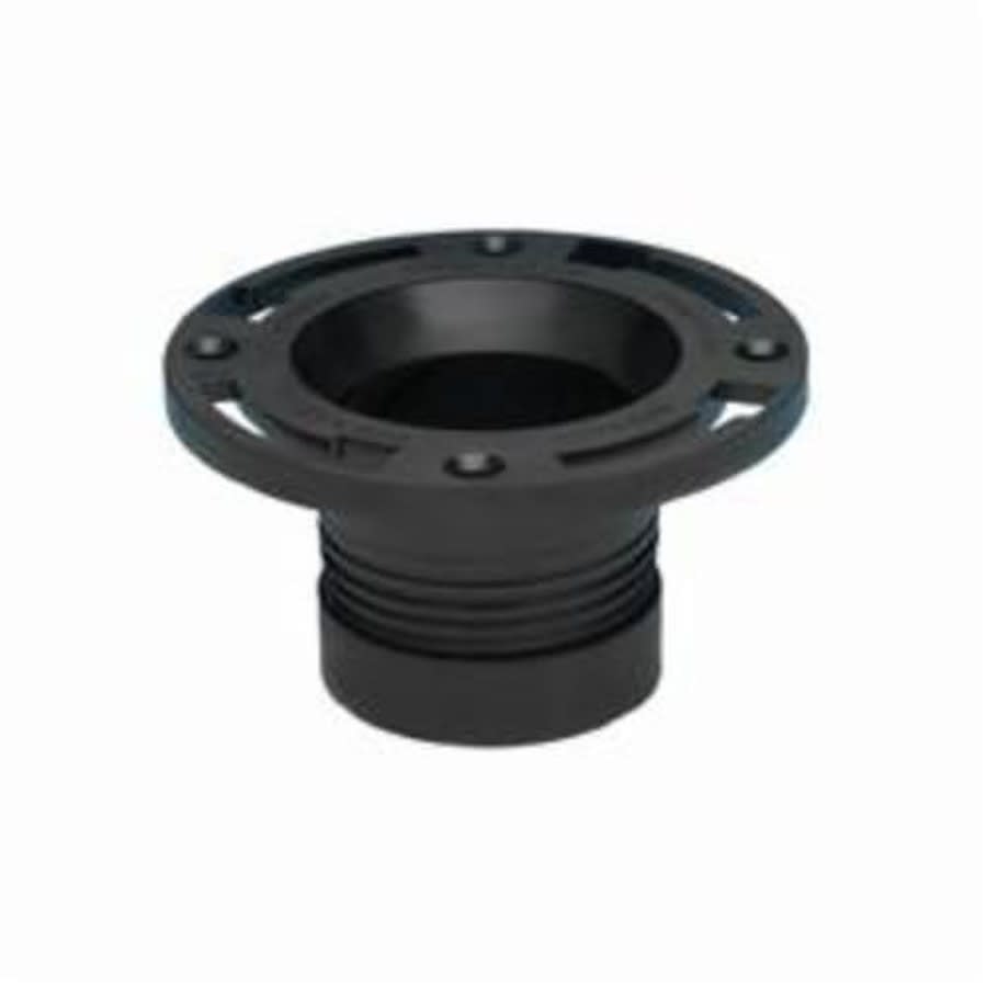 Twist-N-Set® DWV Closet Flange, 4 in, Hub, ABS