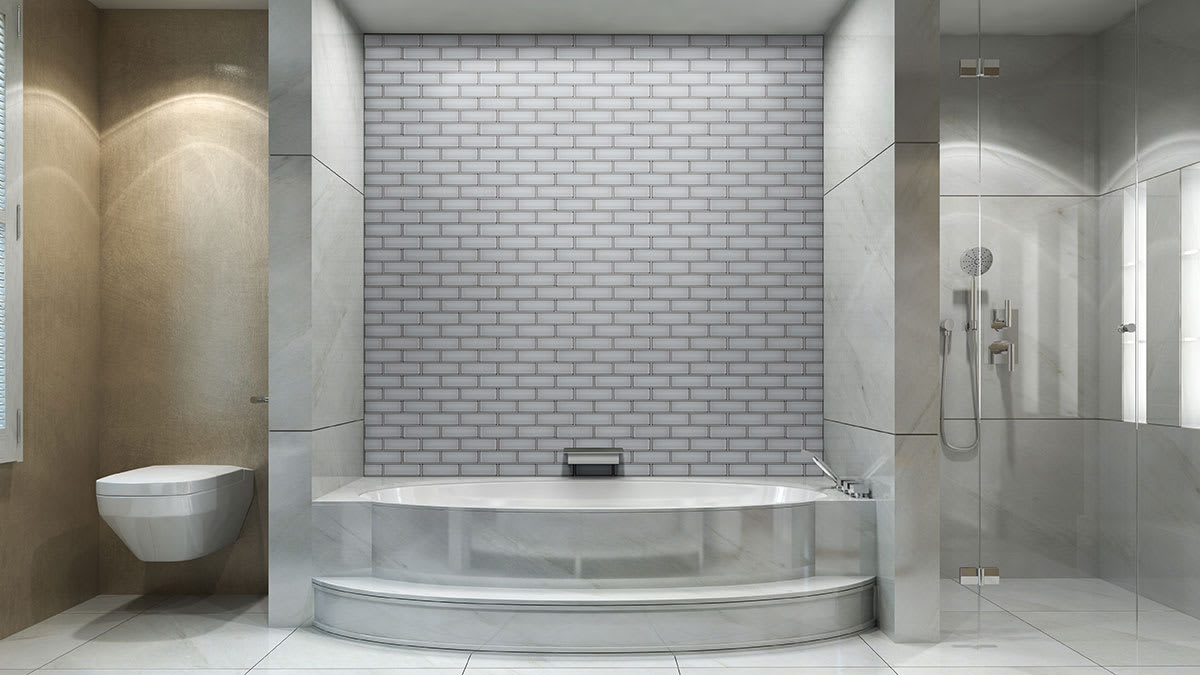 Ice Bevel Subway Tile