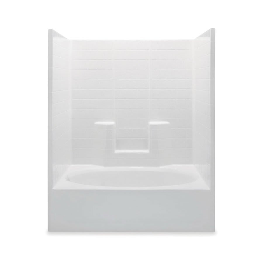 Everyday 1-Piece Tub & Shower, 72 x 60 in, Left Hand Drain, White