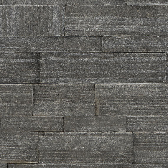 Stacked Stone Macau Black Stacked, Natural Cleft 6X24