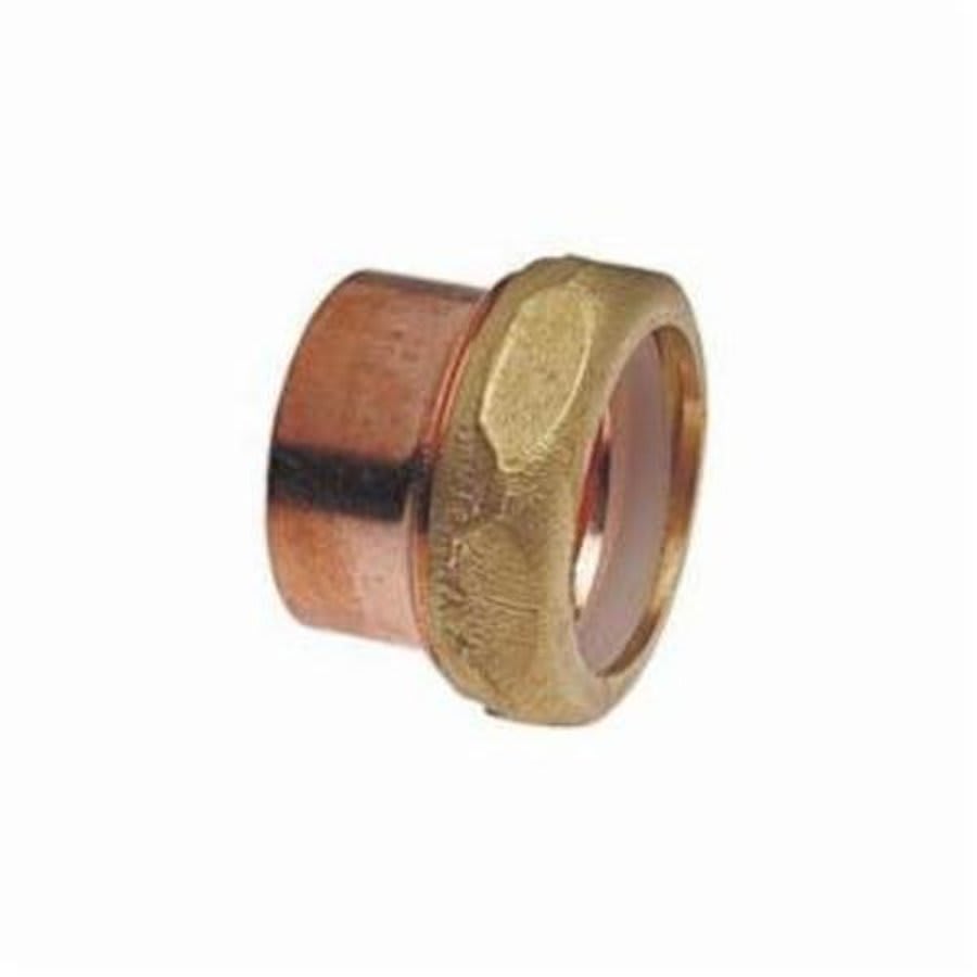 DWV Slip Joint Adapter, 1-1/2 in, Fitting x Slip Joint, Copper