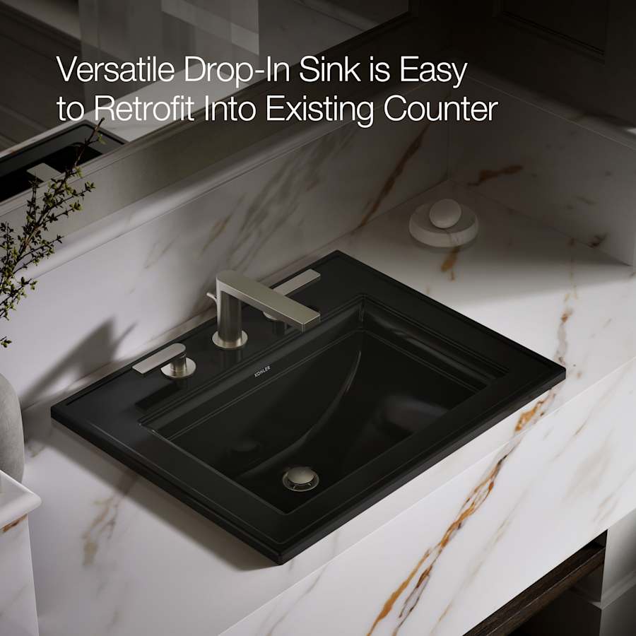 Memoirs Stately 17" Drop In Bathroom Sink with 3 Holes Drilled and Overflow