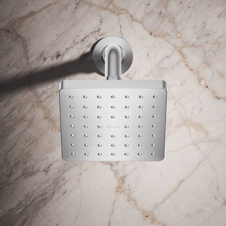 Parallel 2.5 GPM Single Function Shower Head With Katalyst Air-Induction Spray Technology