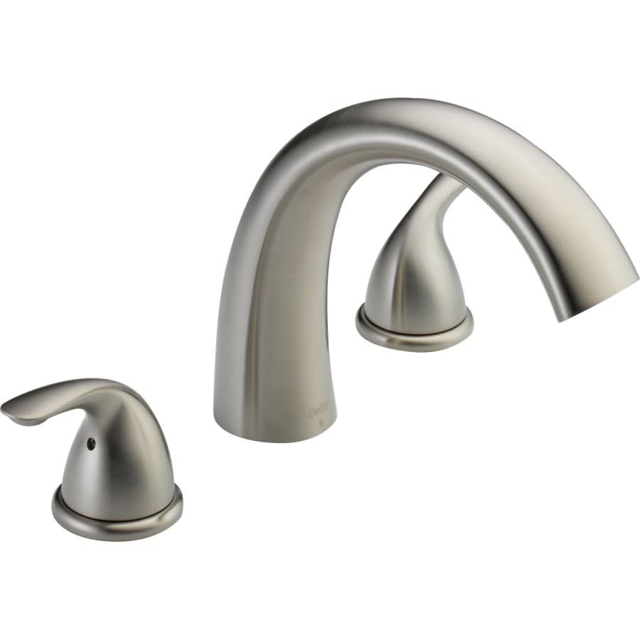 Classic Deck Mounted Roman Tub Filler Trim with Metal Lever Handles