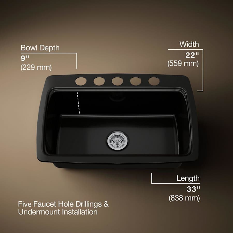 Cape Dory 33" Single Basin Under-Mount Enameled Cast-Iron Kitchen Sink