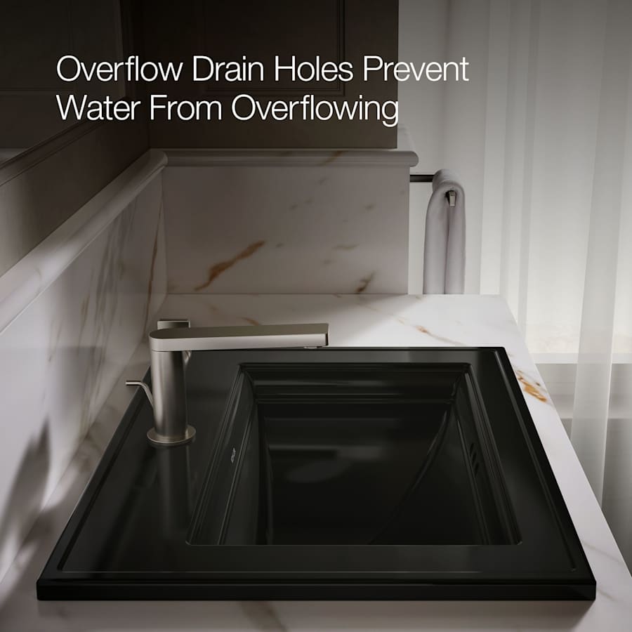 Memoirs Stately 17" Drop In Bathroom Sink with 1 Hole Drilled and Overflow