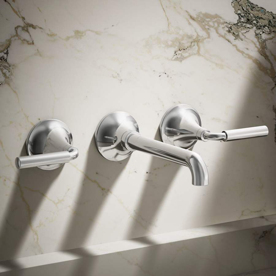 Tone 1.2 GPM Wall Mounted Widespread Bathroom Faucet