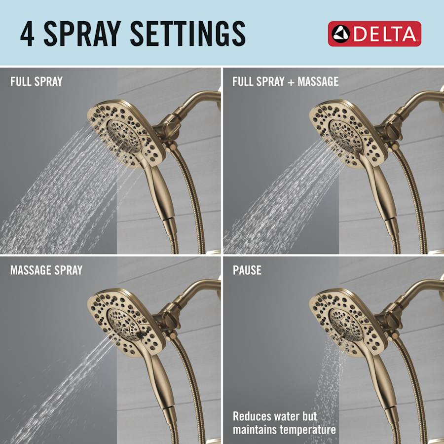 Ashlyn Monitor 17 Series Dual Function Pressure Balanced Shower Only with In2ition and Integrated Volume Control - Less Rough-In Valve