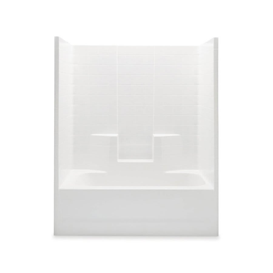 Everyday 1-Piece Tub & Shower, 72 x 60 in, Left Hand Drain, White