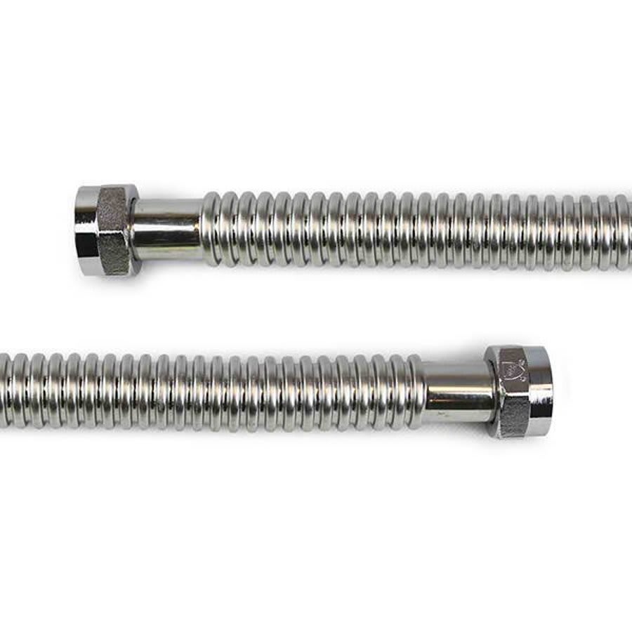 Corrugated Water Heater Flex, 1-1/2 in, FNPT, 18 in L, Stainless Steel
