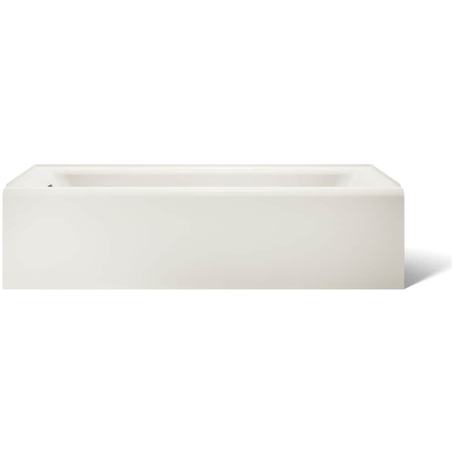 Bellwether Collection 60" Three Wall Alcove Bath Tub with Integral Apron and Left Hand Drain