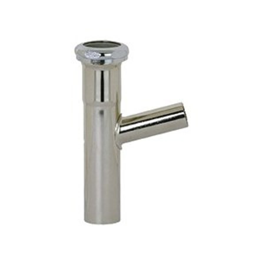 Tubular Branch Tailpiece, 1-1/2 in, Tube x Slip Joint, 20 ga, Chrome