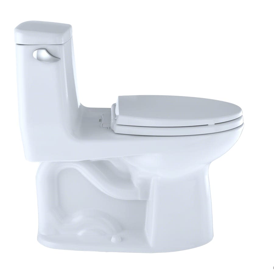 Eco UltraMax One Piece Elongated 1.28 GPF ADA Toilet with E-Max Flush System and CeFiONtect - SoftClose Seat Included