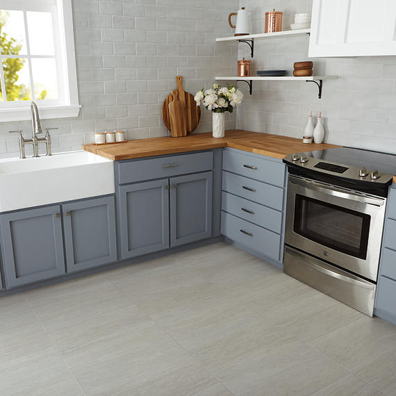 Sunset Falls White Herringbone 1X3 Matte