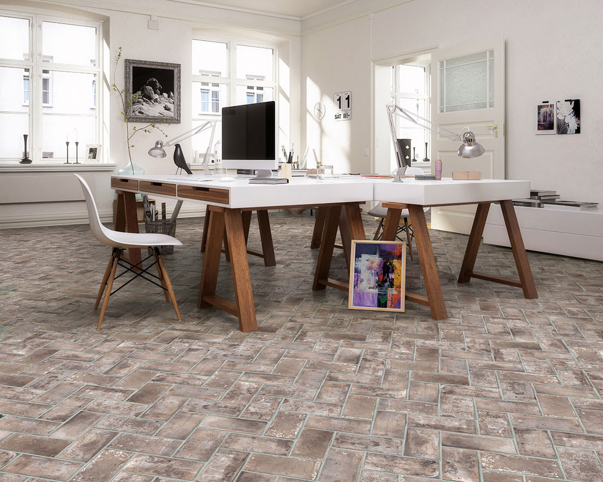 Brickstone Taupe Porcelain Tile