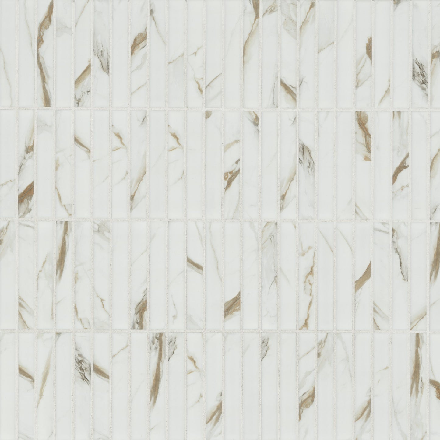Calacatta Gold Matte Stack Pattern