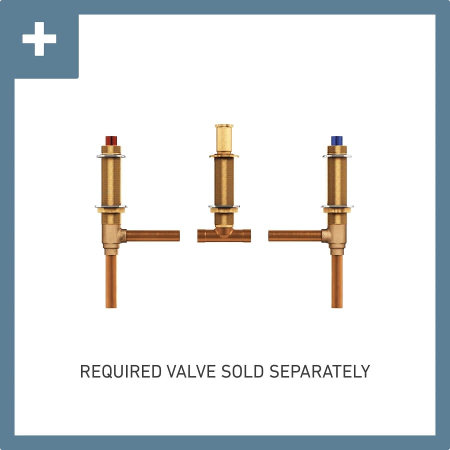 Voss Deck Mounted Roman Tub Filler Trim - Less Valve