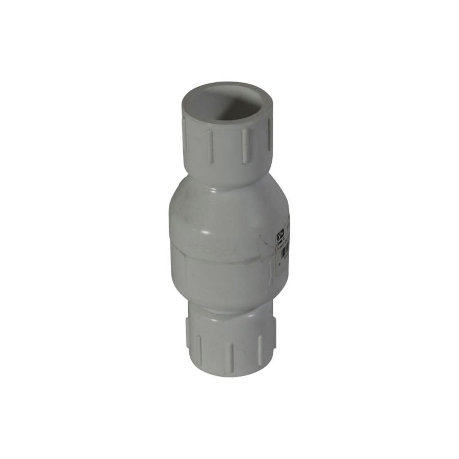 Spring Check Valve, 1 in, Socket, PVC