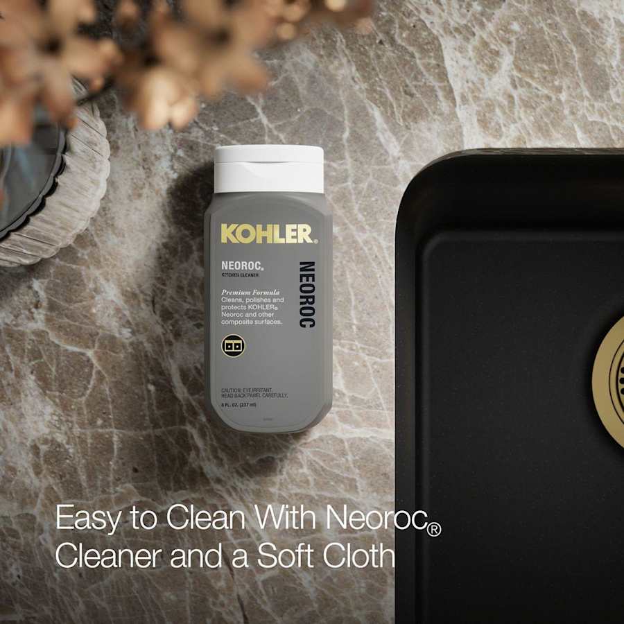 Cairn 33-1/2" Undermount Double Equal Bowl Neoroc Granite Composite Kitchen Sink with Right Sink Rack Included