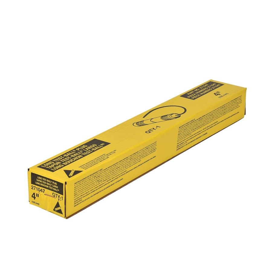 Test-Ball® Long Pipe Plug, 4 in Pipe, 13 psi