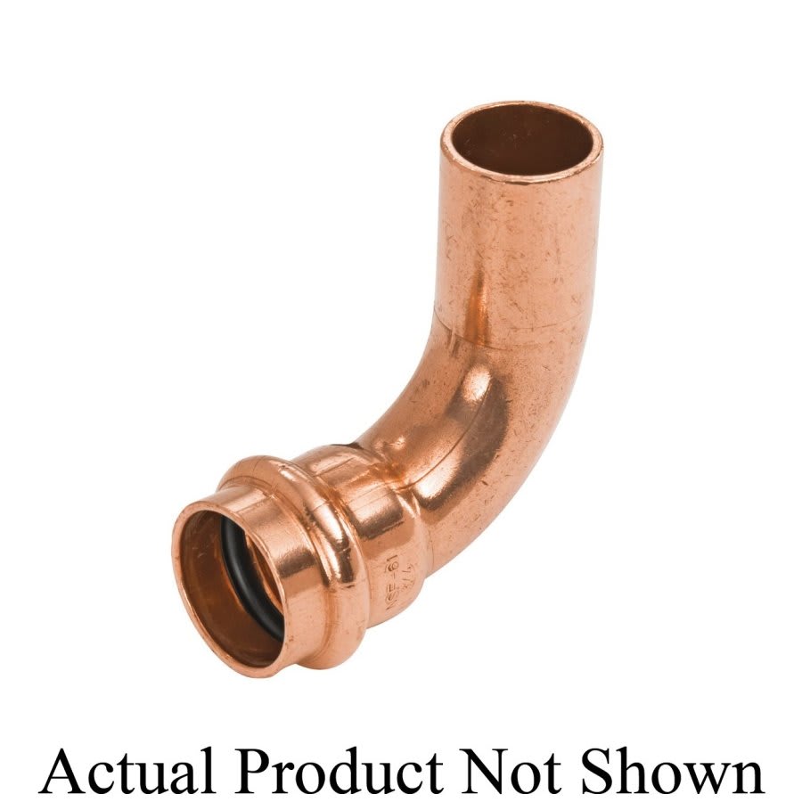 Street 90 deg Elbow, 1/2 in, Fitting x Press, Copper