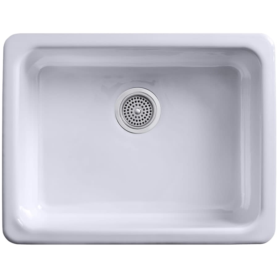 Iron/Tones 24-1/4" Undermount Single Basin Enameled Cast Iron Bar Sink