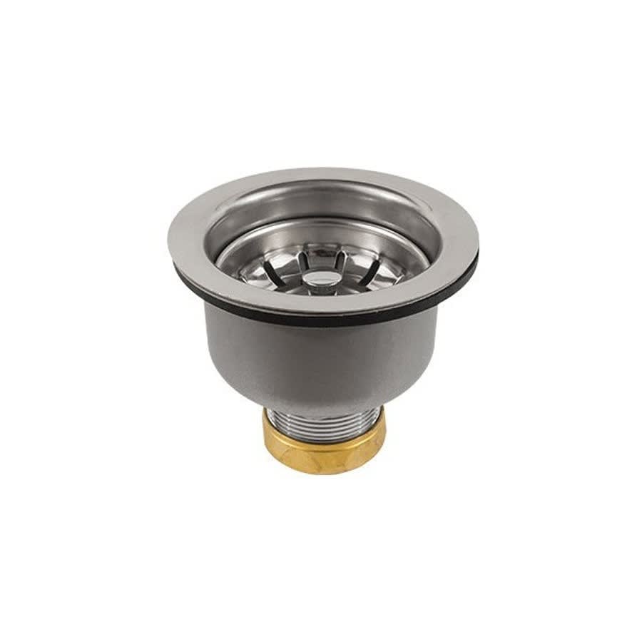 Snap-N-Loc® DESIGNERS Basket Sink Strainer, 304/304L Polished Stainless Steel Steel, Polished