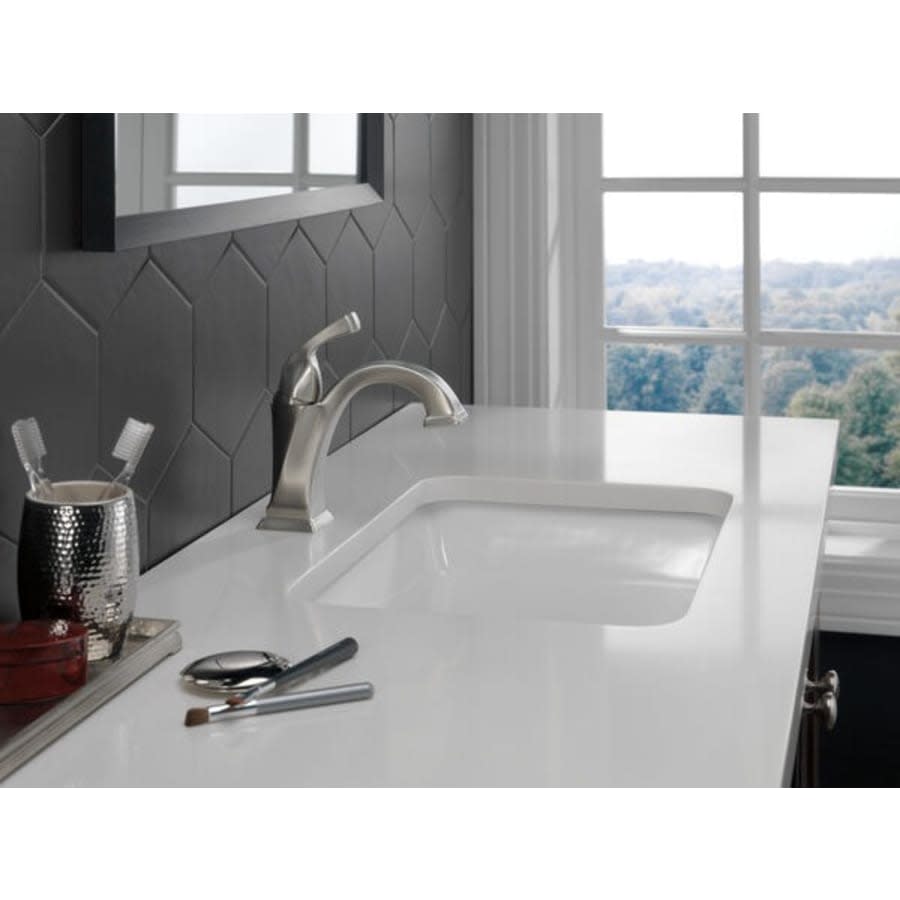 Dryden Single Hole Bathroom Faucet with Diamond Seal Technology - Includes Pop-Up Drain Assembly