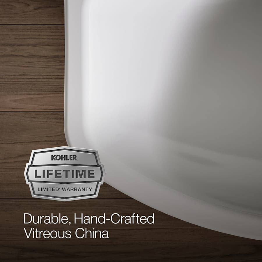 Cimarron 21" Pedestal Bathroom Sink with 3 Holes Drilled and Overflow