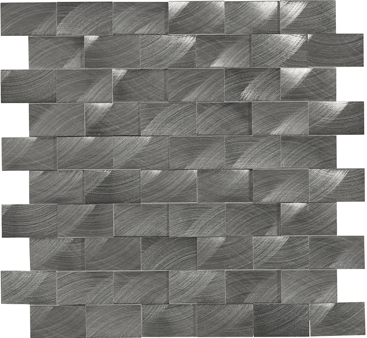 Structure Gunmetal Brick 1/2X1 Satin