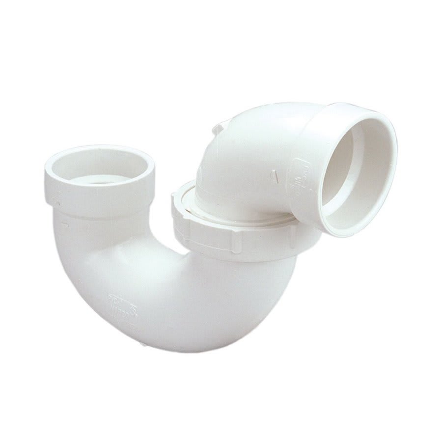 P-Trap, 2 in, Hub, DWV, PVC