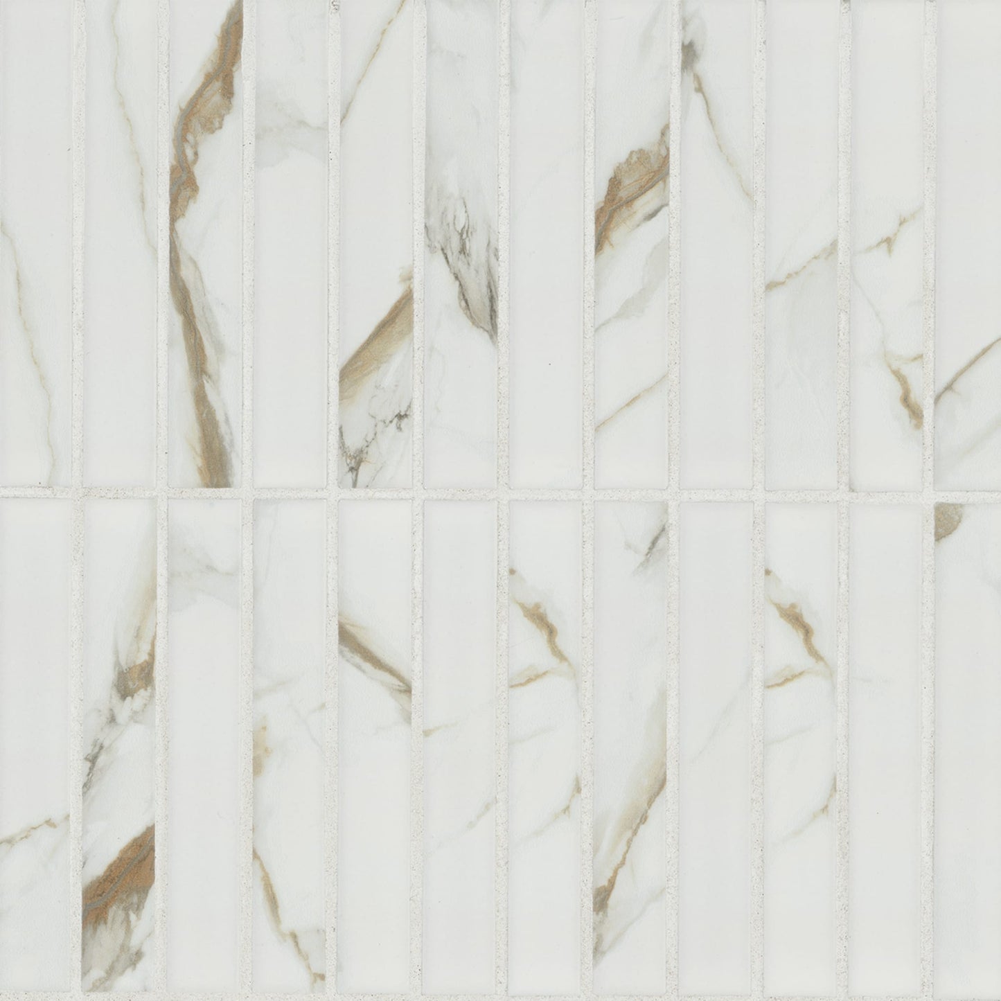 Calacatta Gold Matte Stack Pattern