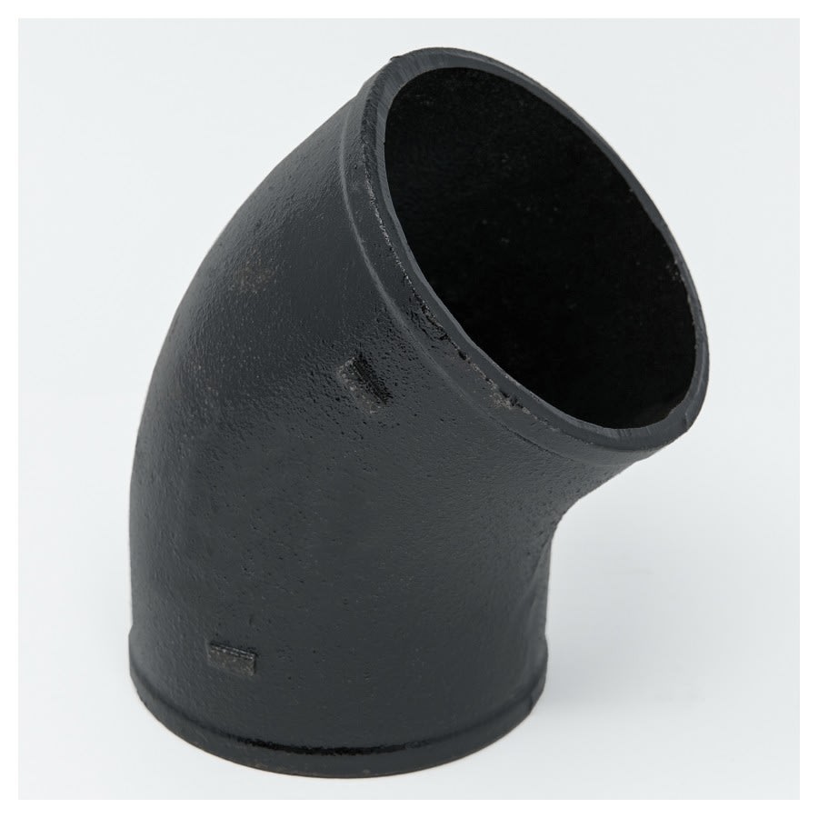 1/8 Bend, 5 in, No Hub, Cast Iron