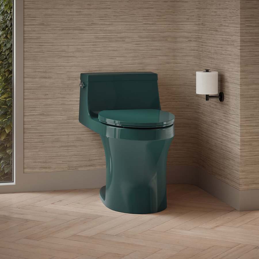 San Souci 1.28 GPF Elongated One-Piece Comfort Height Toilet with AquaPiston Technology - Seat Included
