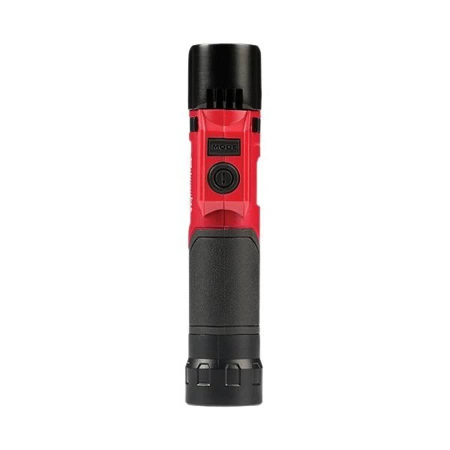 USB Rechargeable Pivoting Flashlight, LED Bulb, Aluminum Housing, 500 lumens