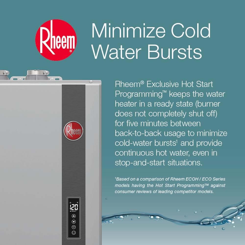 Performance Platinum 9.5 GPM Smart Super High Efficiency Indoor or Outdoor Natural Gas Tankless Water Heater