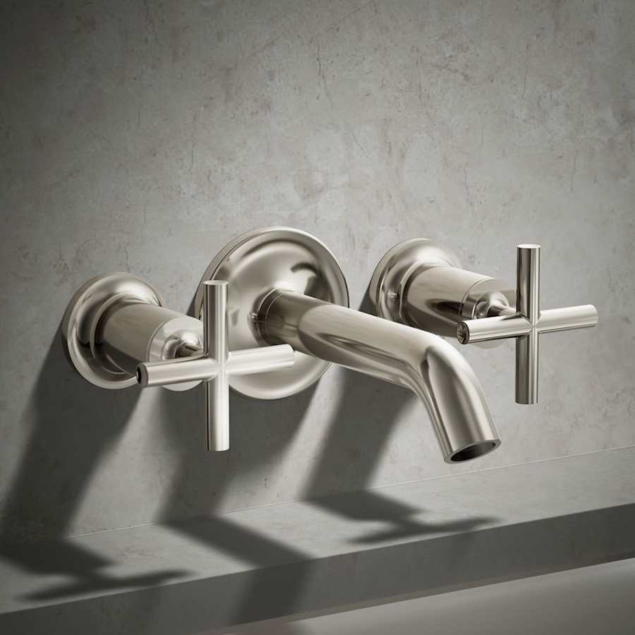 Purist Deck or Wall Mounted Cross Handles for Tub Faucet