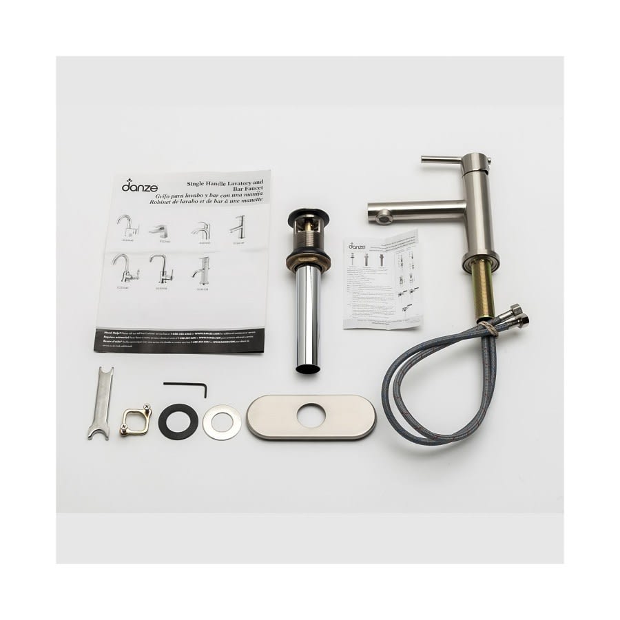 Parma® Single Hole Lavatory Faucet, ADA, 1 Handle, 1-Hole, 1.2 gpm, Brushed Nickel