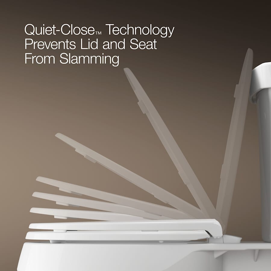 Kathryn Elongated Closed-Front Toilet Seat with Polished Chrome Hinges