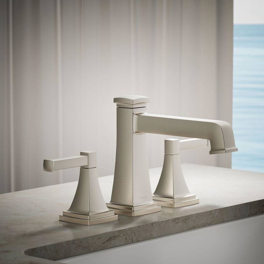 Riff Deck Mounted Roman Tub Filler with Diverter