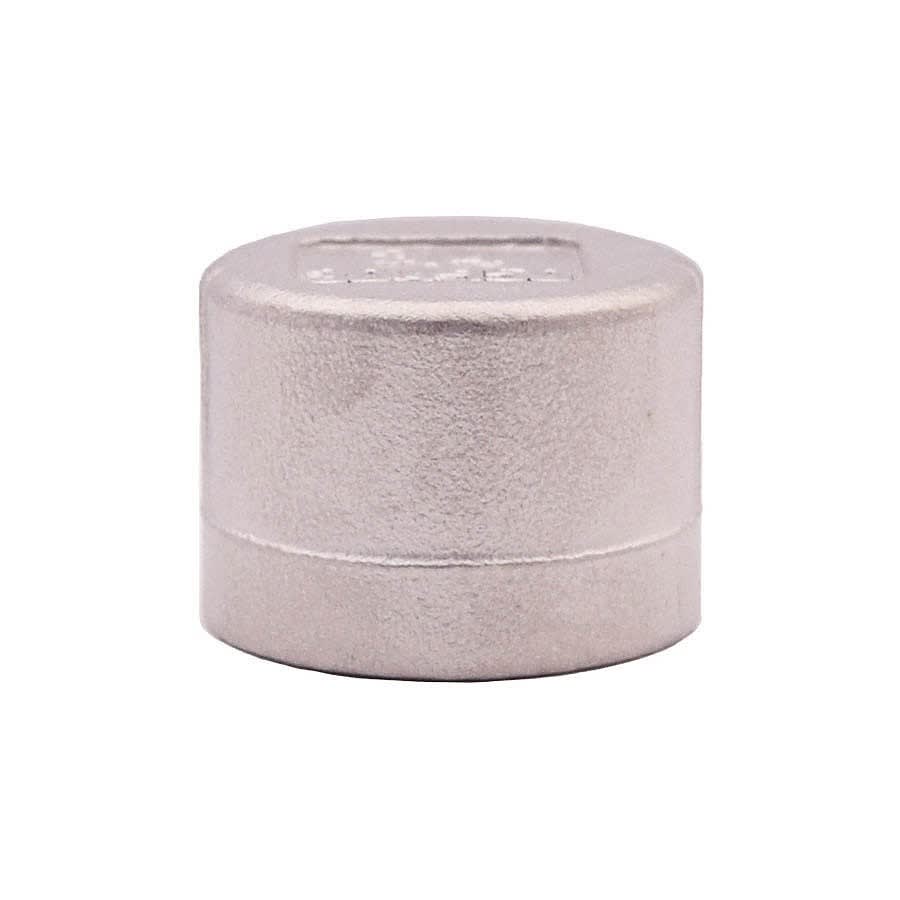 Cap, 1 in, FNPT, 304/304L Stainless Steel, 150 lb