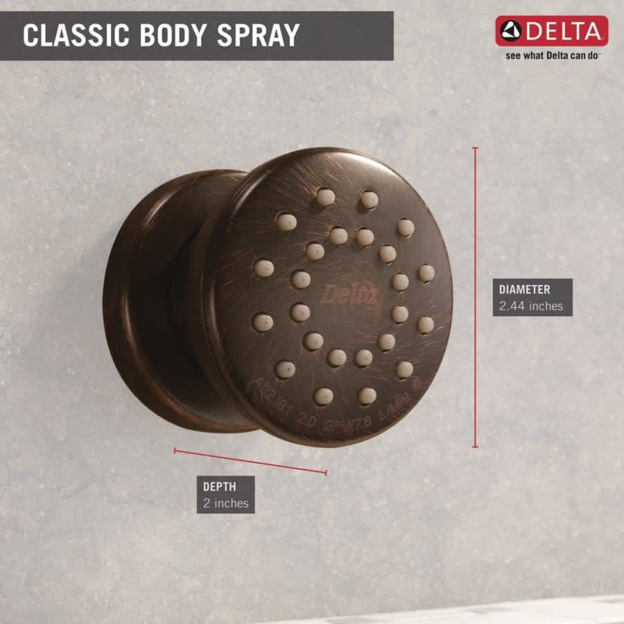 Single Function 1.75 GPM Round Brass Body Spray