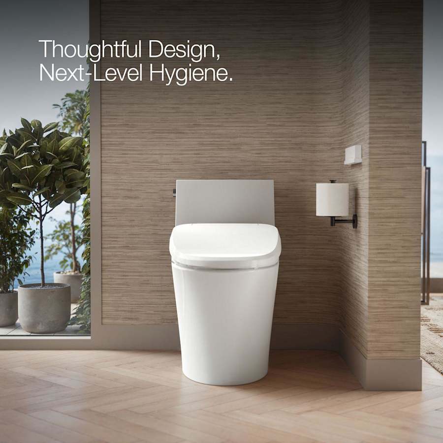 PureWash E820 Elongated Bidet Toilet Seat with Remote Control, Heated Seat, Adjustable Water Temperature, Self-Cleaning UV Technology, Warm-Air Drying System, Automatic Deodorization, and LED Night Light