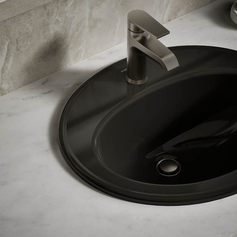 Pennington 20-1/4" Drop In Bathroom Sink with 1 Hole Drilled and Overflow
