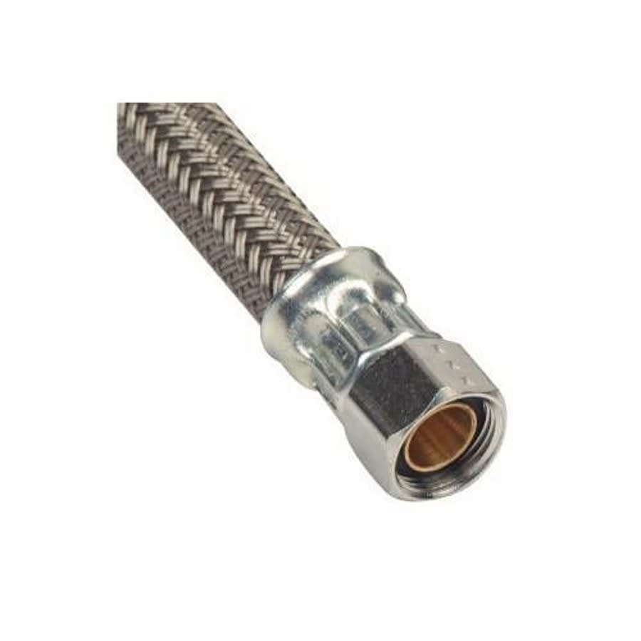 Flexible Water Supply, 3/8 in, Comp, 72 in L, Braided Polymer