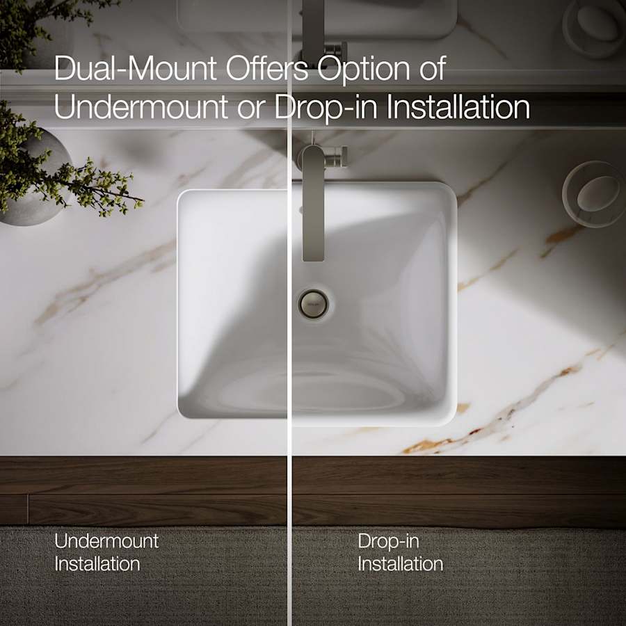 Iron Plains 18-9/16" Drop In Enameled Cast Iron Bathroom Sink with Overflow