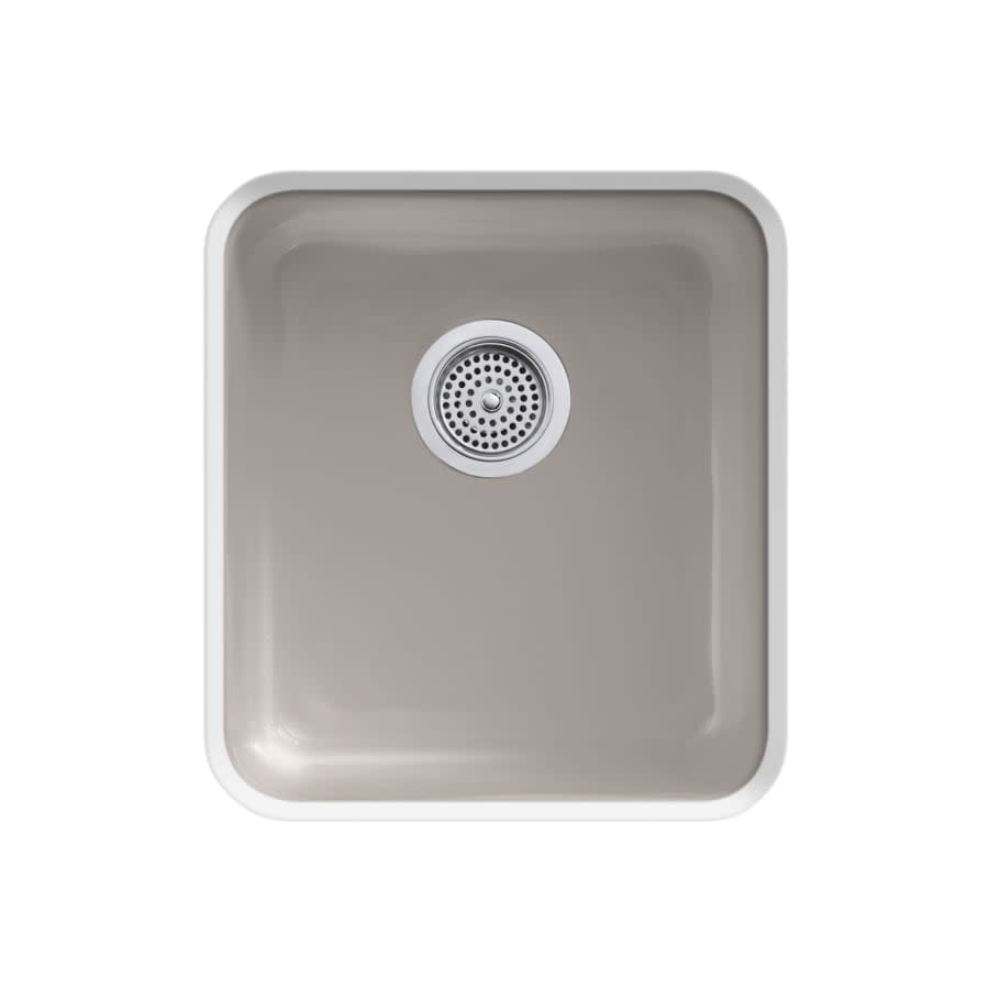 Iron/Tones 17" Undermount Single Basin Enameled Cast Iron Bar Sink